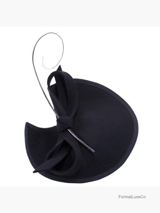 Vintage Wool Felt Saucer Fascinator Headpiece Cocktail Party Hat main image 4